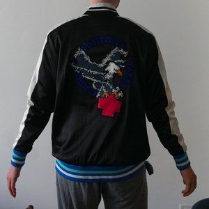 Pink + Dolphin Bomber Jacket "Positivity Takes Flight"